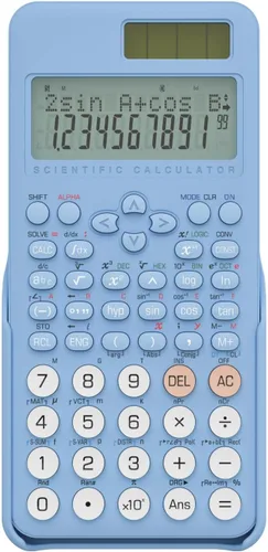Vista 13 de Calculadora científica para estudiantes, Calculadora 991 MS para suministros de escuela secundaria y preparatoria con cubierta (negra)