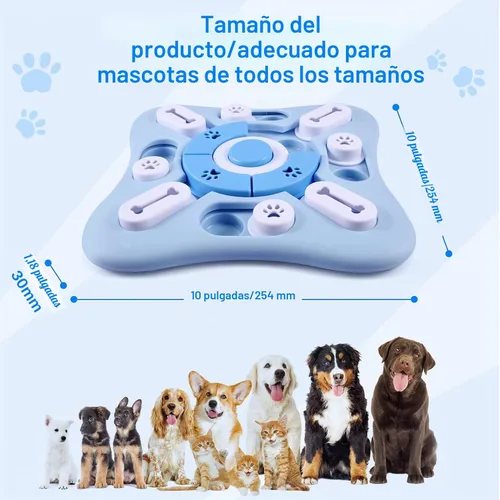 Vista 4 de Juguetes de rompecabezas interactivos para perros grandes, medianos y pequeños, inteligentes, juguetes de enriquecimiento para perros chirriantes