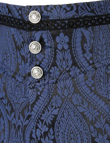 Vista 4 de VATPAVE - Pantalones góticos para hombre, pantalones de disfraz steampunk victorianos