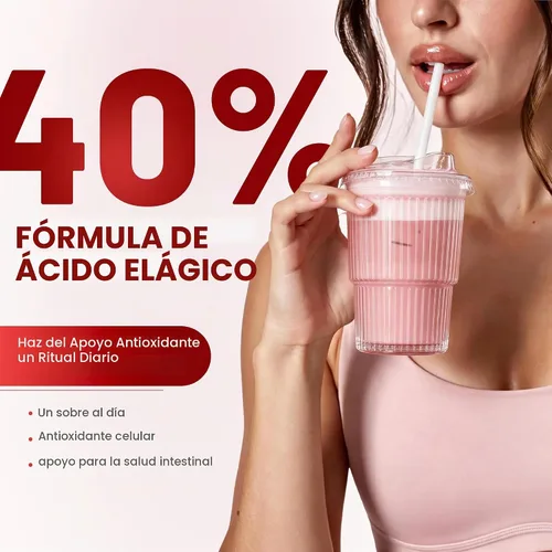 Vista 3 de inGreens Polvo de granada, mezcla de bebida antioxidante, paquetes de 30