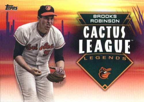 Vista 2 de 2019 Topps Cactus League Legends Baseball #CLL-10 Brooks Robinson Baltimore Orioles - Tarjeta comercial oficial de la MLB