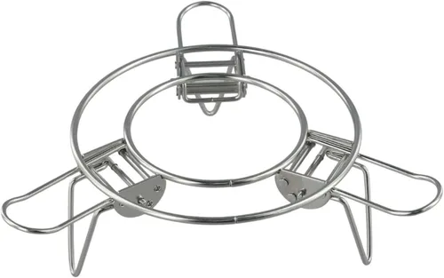 Vista 5 de Estante de vapor ajustable de acero inoxidable para olla a presión y olla, inserto plegable expandible de 6.3-9.4 in, soporte de acero 304 apto