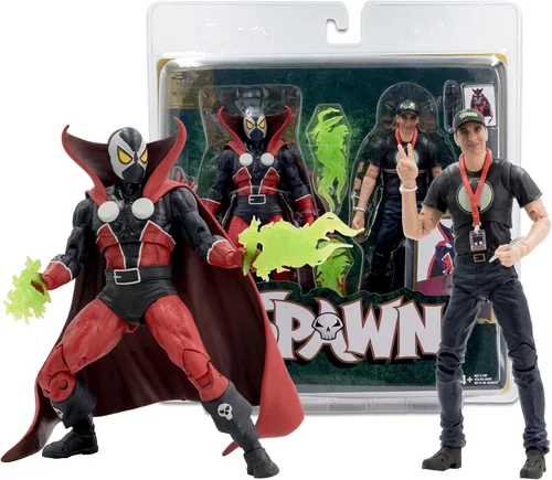 Vista 5 de McFarlane Toys - Figura de acción de Spawn & Todd McFarlane de 7 pulgadas, 2 unidades, 30 aniversario