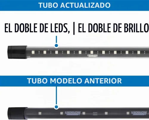 Vista 7 de LEDGlow, 4 unidades. Kit de iluminación LED para carrocería de autos, millones de colores SMD, con control para celular mediante Bluetooth