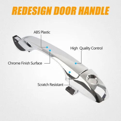 Vista 2 de RANSOTO Manija de puerta exterior compatible con Chrysler 300 300C 2005-2010, Dodge Magnum 2005-2008, Dodge Charger 2006-2010 Reemplazar CH1310142