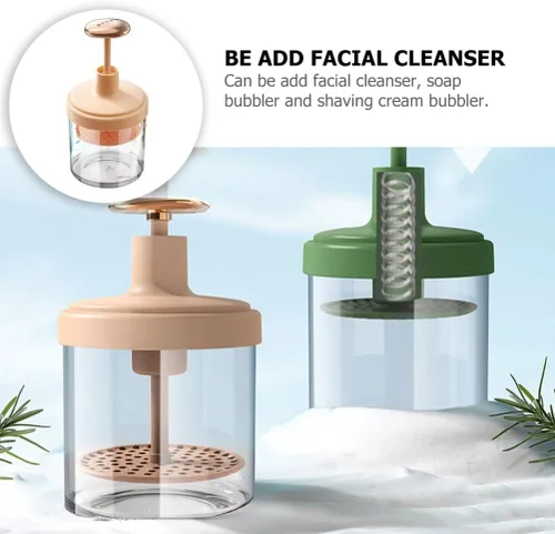 Vista 6 de Máquina de espuma de lavado facial, espumador de crema rica, vaso de espuma facial, fabricante de burbujas para lavado facial, herramienta