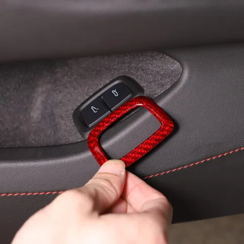 Vista 5 de Sekhyna Cubierta de botón del interruptor del maletero compatible con Corvette C8 Stingray 2020 2021 2022 2023 fibra de carbono real / ABS 1 pieza