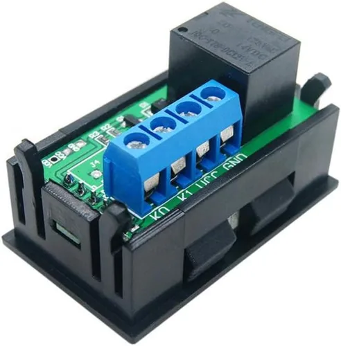 Vista 2 de Taidacent 2 unids 12V 20A Relé Temporización Retraso Repetición Ciclo Temporizador Relé Pantalla LED Dual Digital Temporizador Relé Interruptor