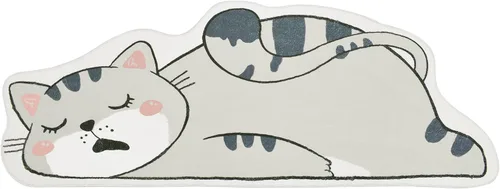 Vista 6 de Alfombra de juego para niños, 5.2 pies, esponjosa, alfombra de área para dormitorio de gatos, lavable para habitación de niños y niñas
