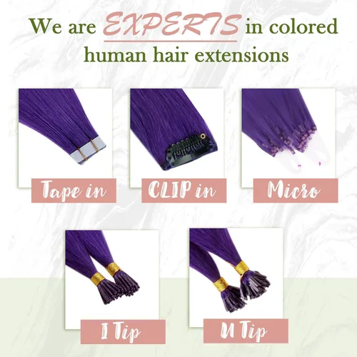 Vista 108 de RUNATURE Extensiones de cabello humano con punta en U, color marrón ceniza a rubio platino