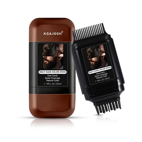 Vista 17 de Barra de retoque de cabello, barra de cubierta de cabello gris instantáneo, peine integrado para mezcla sin costuras, corrector crema, cubierta