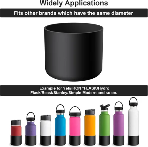 Vista 6 de Protector de Silicona para Botella de Agua Owala, 2 Piezas Fundas Protectoras Antideslizantes para Botellas de Agua FreeSip/Twist/Flip, Sin BPA