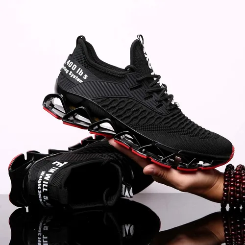 Vista 7 de Zapatos deportivos Chopben para correr, tenis a la moda con red transpirable y suela suave antideslizante, zapatos para caminar casuales y atléticos