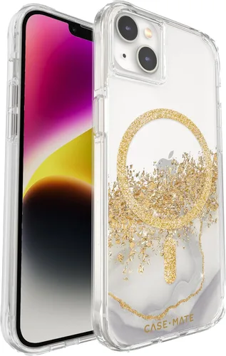 Vista 10 de Case-Mate BLOX - Funda para iPhone 14/13, transparente [protección contra caídas de 10 pies] [compatible con MagSafe] Funda de lujo con bordes