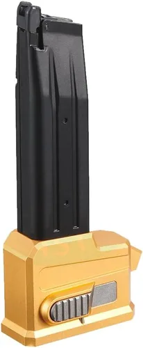Vista 7 de Lancer Tactical HPA AEG M4 Cargador de Airsoft para Pistolas TM HICAPA de Airsoft Negro