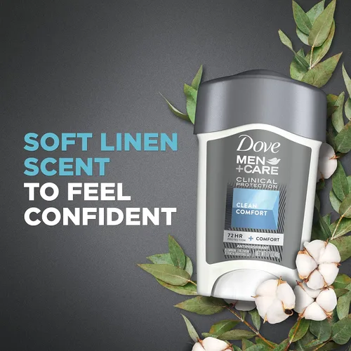 Vista 9 de Dove Men + Care Clinical Protection Desodorante antitranspirante Solid Clean Comfort 1.70 oz (paquete de 8)