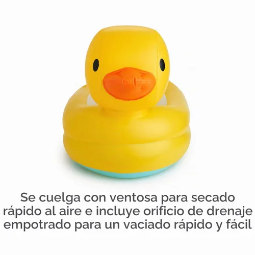 Vista 5 de Pato Munchkin White inflable para bañera, Total 1, Duck