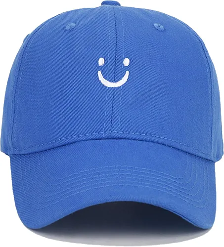 Vista 18 de Umeepar Gorra de béisbol con cara sonriente para mujeres y hombres, ajustable, de perfil bajo, de algodón, sin estructura, para papá
