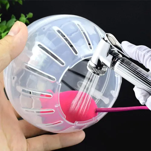 Vista 3 de Pelota de ejercicio de hámster silenciosa Bola de hámster transparente para ratas enanas, relieve del aburrimiento y aumenta la actividad