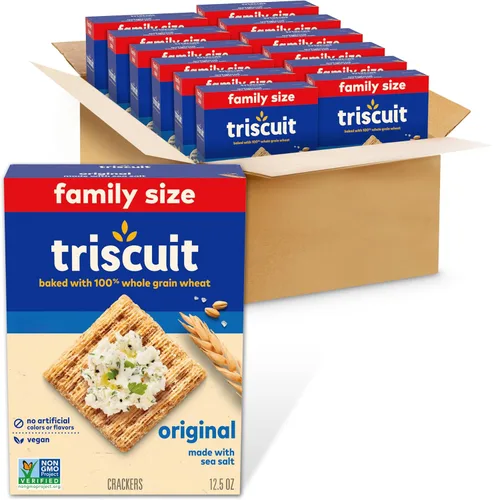 Vista 22 de Triscuit Galletas de trigo integrales originales de grano entero, cajas de 12 a 8.5 onzas
