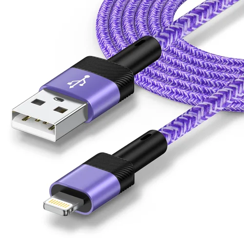 Vista 8 de Cargador USB a iPhone de 6 pies/5 unidades compatible con iPhone 14 13 12 11 Pro Max XR XS X 8 7 6 Plus SE, iPad Pro Air Mini, iPod, cable largo