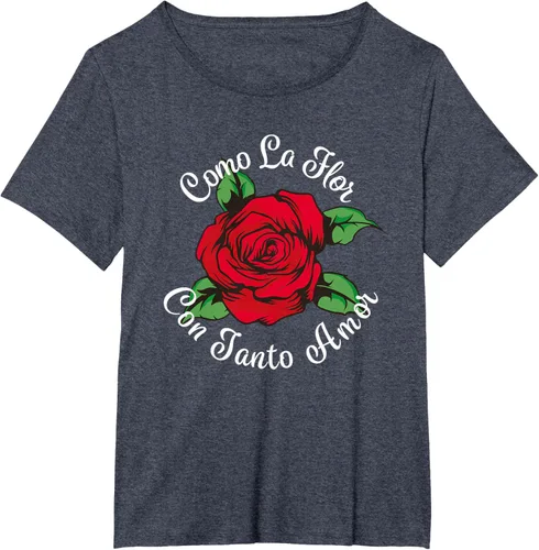Vista 61 de Como La Flor - Bailar Cumbia - Mexican Rose Fiesta Regalo Camiseta Negro