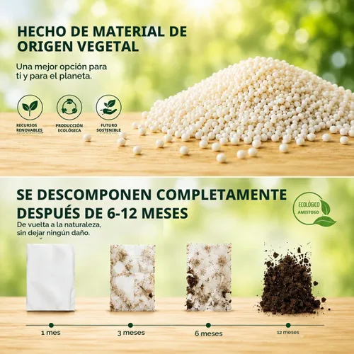 Vista 3 de ANECO Manteles 100% compostables para mesas rectangulares (54 x 108 pulgadas, 3 unidades) – Mantel rectangular desechable blanco – Mantel de mesa