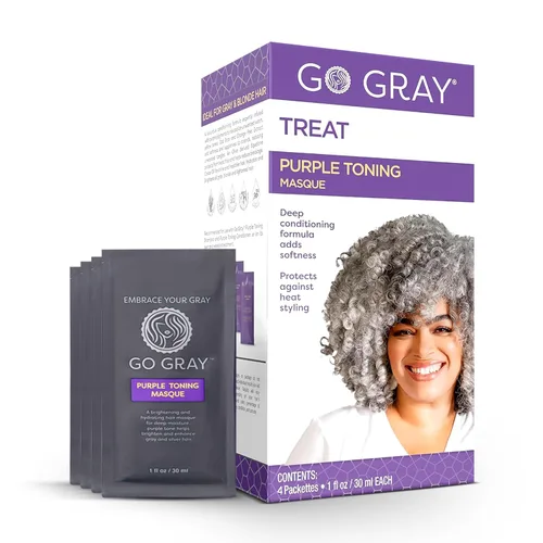 Vista 7 de Go Gray Sistema de tratamiento (desvanecimiento), el champú y acondicionador clarificante Duo ayuda a decolorar gradualmente el color permanente