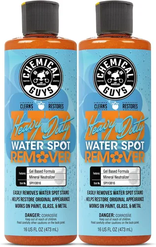Vista 7 de Chemical Guys Kit para eliminar manchas de agua resistente para pintura, vidrio y metal: elimina residuos minerales y acumulación superficial