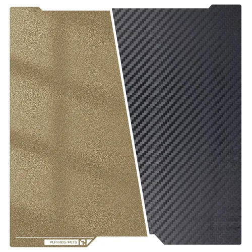 Vista 14 de Placa de construcción mejorada de 120x120mm, cama de impresión PET+PEI lisa/texturizada, placa de construcción de acero con resorte de doble cara