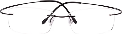 Vista 2 de Agstum Marco flexible sin marco de titanio sin bisagras, lentes ópticos transparentes