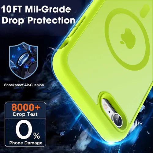 Vista 424 de MOCCA - Funda magnética resistente para iPhone XR de 6.1 pulgadas, compatible con MagSafe, funda con protección contra caídas de grado militar