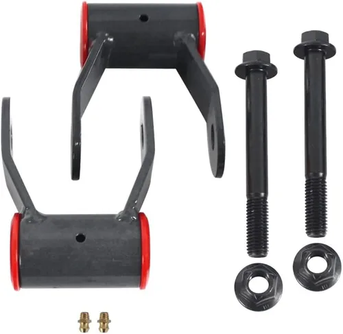 Vista 2 de BST BSSP Kit de bajada de suspensión trasera de 2 pulgadas con grilletes y herrajes 710515, kit de nivelación con conector Zerk, compatible con Ford