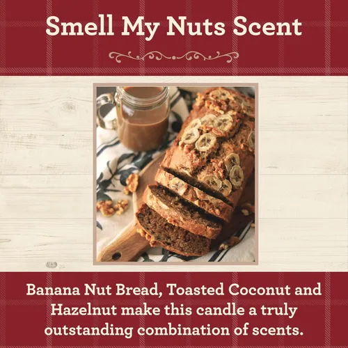 Vista 2 de Our Own Candle Company - Vela perfumada Smell My Nuts en frasco Mason de 13 oz - Fabricada en Estados Unidos