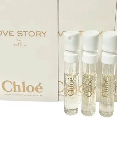 Vista 3 de Chloe Love Story - Muestra de perfume para mujer, 0.0 fl oz / 0.04 onzas, juego de 3