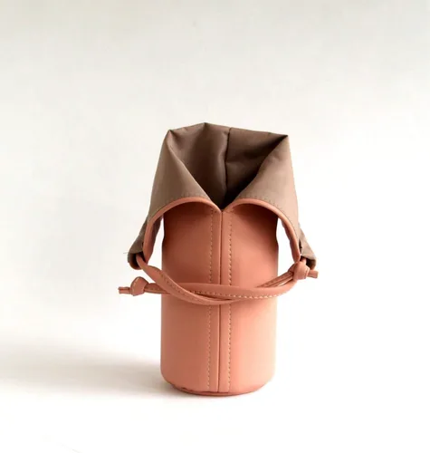 Vista 3 de Pinceles de maquillaje rosa para decoración de habitación de adolescentes y niñas, el mejor regalo para novia, bolsa de brochas de maquillaje, taza