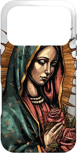 Vista 29 de Funda para iPhone 12 Pro Max Virgen De Guadalupe Católica Virgen De Guadalupe