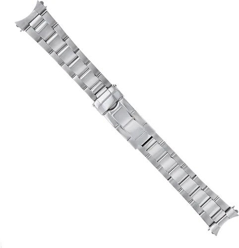 Vista 7 de Ewatchparts PULSERA DE RELOJ OYSTER DE 20MM COMPATIBLE CON ROLEX SUBMARINER SHINY CENTER FLIP LOCK TQ Plata