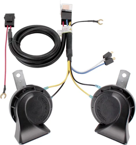 Vista 10 de FARBIN Bocina de coche impermeable de 12 V para coche, kit de bocina de caracol eléctrico de doble tono, universal para cualquier vehículo de 12 V