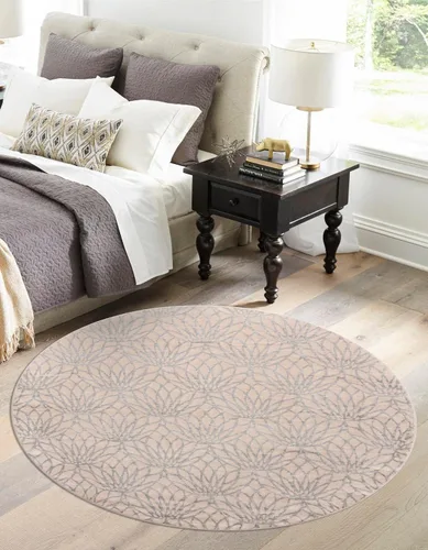 Vista 10 de Unique Loom Colección Marilyn Monroe Glam - Alfombra Dahlia (2 x 3 pies, Rectangular, Gris plateado/Plata)
