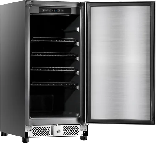 Vista 6 de Refrigerador de bebidas para exteriores de 15 pulgadas, refrigerador debajo de la encimera, enfriador de vino para exteriores de 120 latas