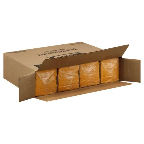 Vista 3 de Kraft Queso cheddar en rodajas de queso cheddar regular, 5 libras, 4 por caja.