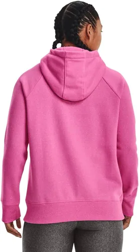 Vista 2 de Under Armour Rival - Sudadera con capucha para mujer, de vellón y con logotipo