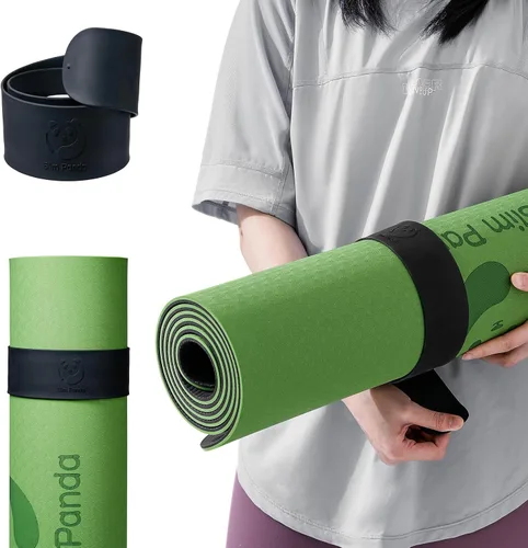 Vista 11 de Yoga Mat Strap Slap Band, One Snap Keeps Mats Tightly Rolled, Heavy-Duty Clasp Fits Most Size Mats(24" L X 2" W)