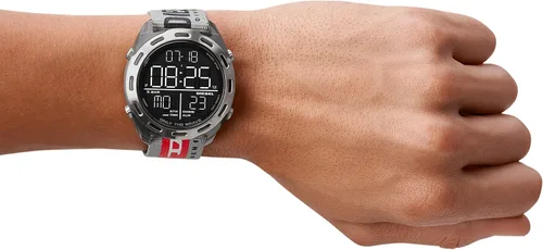 Vista 4 de Diesel Crusher - Reloj deportivo digital de nailon ligero para hombre, Trituradora - DZ1901