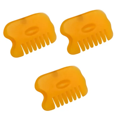 Vista 10 de Healifty 2 unids Peines Natural Peine Cuerpo Gatillo Guasha Pelo Cera de Abejas Meridiano Cuero Cabelludo Rascador Músculo Raspador Resina Sha