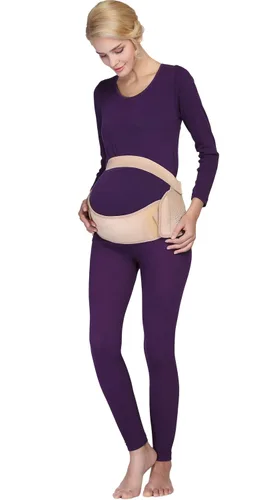Vista 9 de NEOTech Care Cinturón de soporte para embarazo de maternidad, espalda, abdomen, banda para el vientre (color carbón, M)