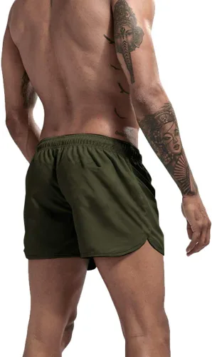 Vista 8 de Pantalones cortos de entrenamiento de gimnasio para hombre, pantalones cortos de entrenamiento de 3 pulgadas, pantalones cortos de gimnasio atlético