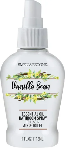 Vista 6 de SMELLS BEGONE Ambientador de aceite esencial en espray para baño, elimina los olores del baño y el inodoro, fabricado con aceites esenciales, aroma