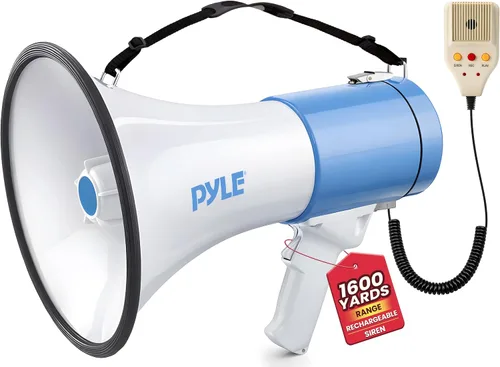 Vista 8 de Pyle Altavoces megáfonos PA compactos portátiles Negro
